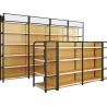 Buy cheap Transfer Wood Gondola Shelving Grocery 4 Post Column Rack Shelves from wholesalers