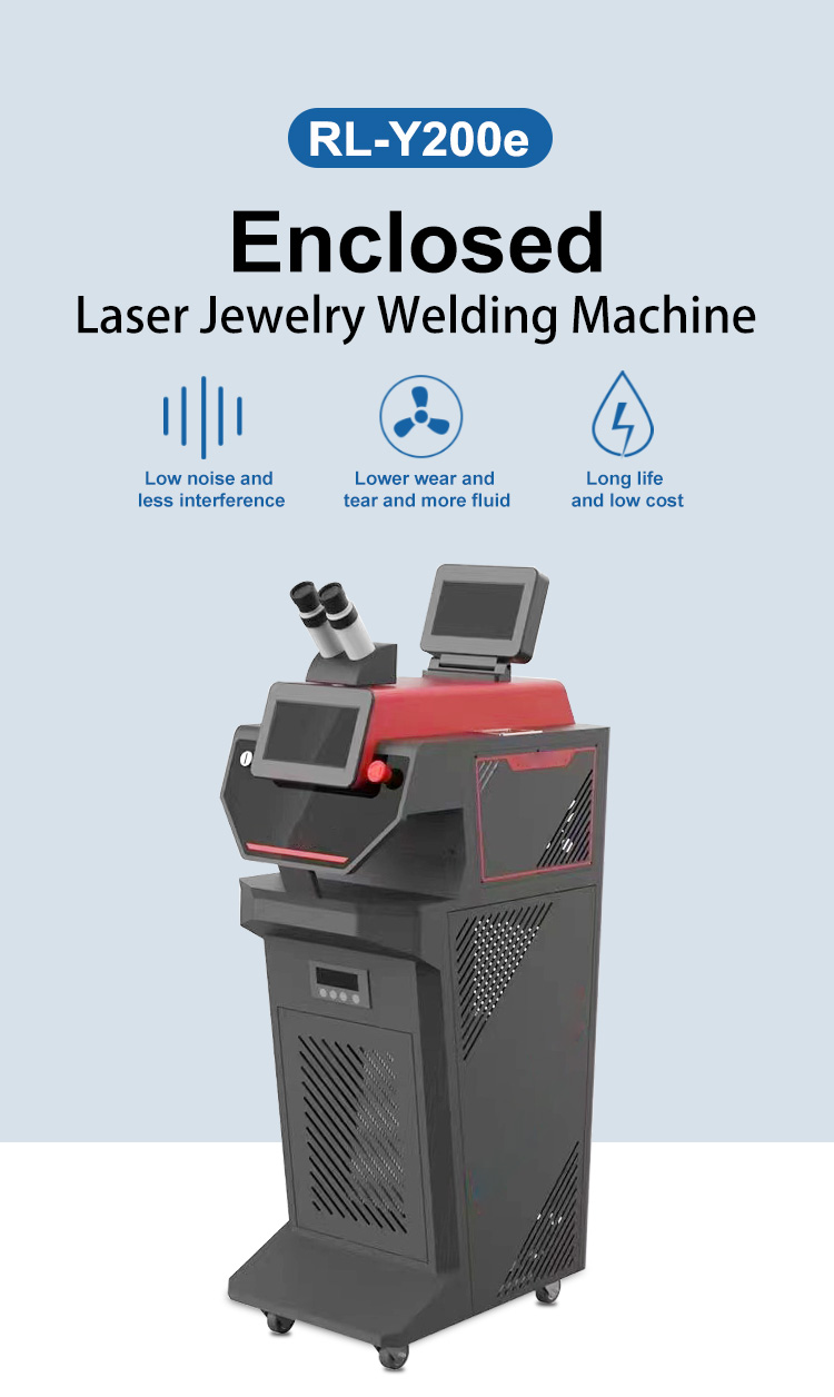 200W Enclosed Spot Jewelry Laser Welding Machine 1064nm Wavelength
