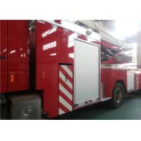 Buy cheap Single Cab Tiller Ladder Fire Truck , V Type Engine Mid Mount Aerial Fire Truck product