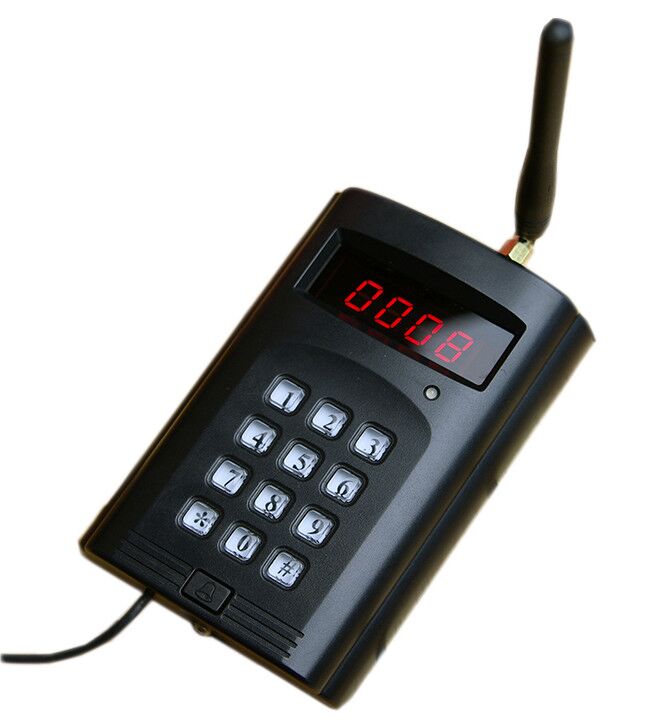 Wireless call system equipment small transmitter keyboard and waterproof wrist watch receiver