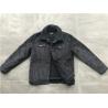 Buy cheap Black Mens Medium Trench Coat Corduroy Harrington trucker Jacket With Long Sleeve from wholesalers