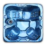 Villa Garden 5 Person Acrylic Bathtub Outside Whirlpool Outdoor Spa Hot Tub