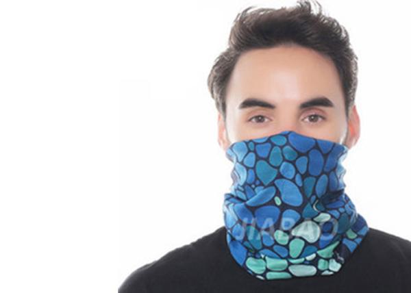 Soft Light Weight Fishing Neck Scarf Digital Printing Labyrinth Style Anti -