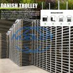 Easy Assemble Durable Dutch Flower Trolley For Greenhouse