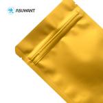 Glod Metallic Small Plastic Sachets Zipper Aluminum Foil Packaging Bags
