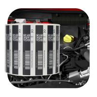 Buy cheap High Quality Printing Automotive Battery Sticker Custom Car Label Maker product