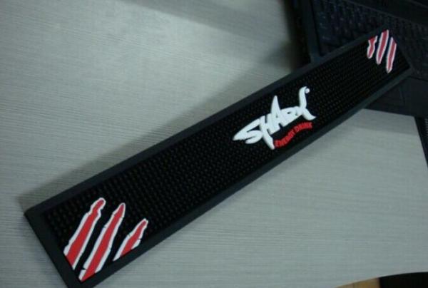 Buy cheap Custom design Logo Embossed Soft rubber Pvc Bar Mat from wholesalers