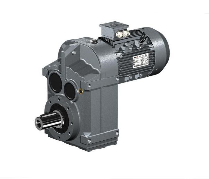 Parallel Axis Speed Bevel Helical Gear Reducer Motor Flange Mounted