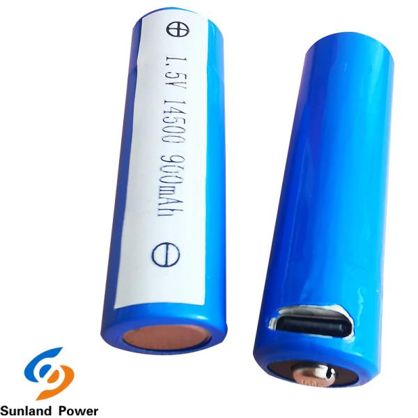 Buy cheap ODM REACH Cylindrical Li Ion Battery ICR14500 1.5V 900MAH from wholesalers
