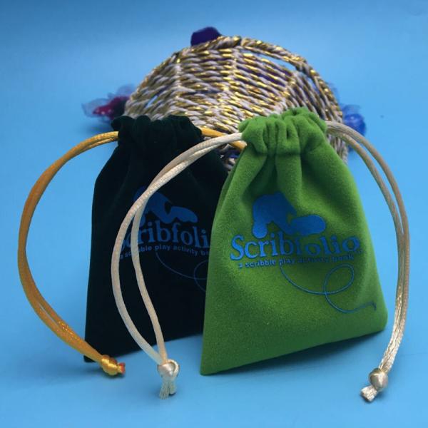 Buy cheap Drawstring Velvet Pouch Reusable Custom Jewelry Packaging Bag from wholesalers