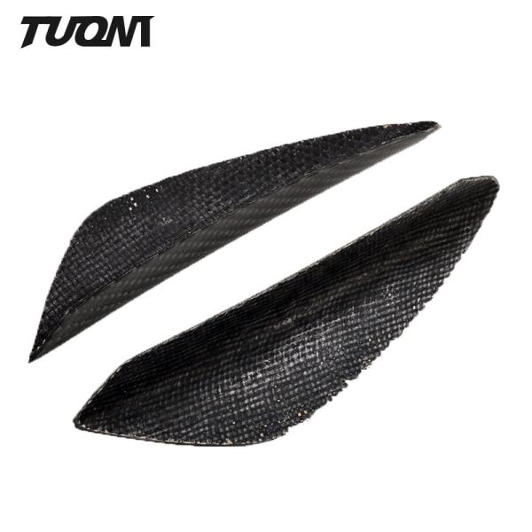 Buy cheap Universal Carbon Fiber Front Bumper Lip Splitter Fins Car Spoiler Canard Valence from wholesalers