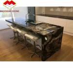Polished Natural Stone Cosmic Gold Granite for Coffee Table and Countertops