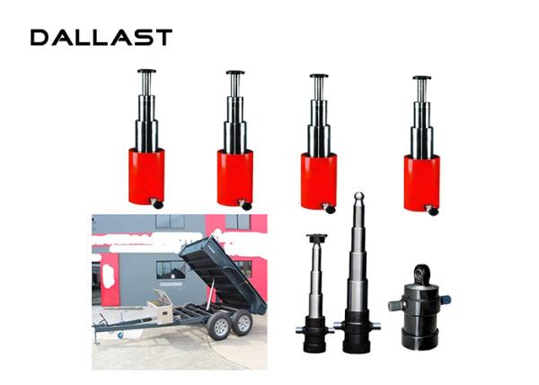 Buy cheap Piston Rod Telescopic Hydraulic Cylinder 3 / 4 / 5 Stage Long Stroke Hoist from wholesalers