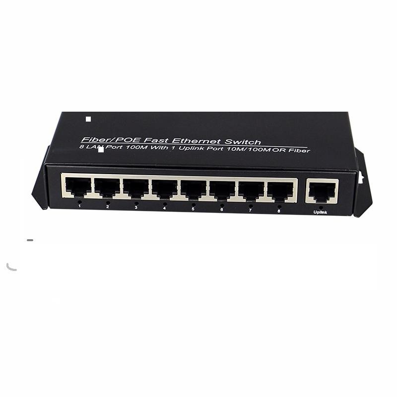 8 port 10 / 100M POE Switch network of compatible network cameras and wireless AP power IEEE 802.3af(15.4W)