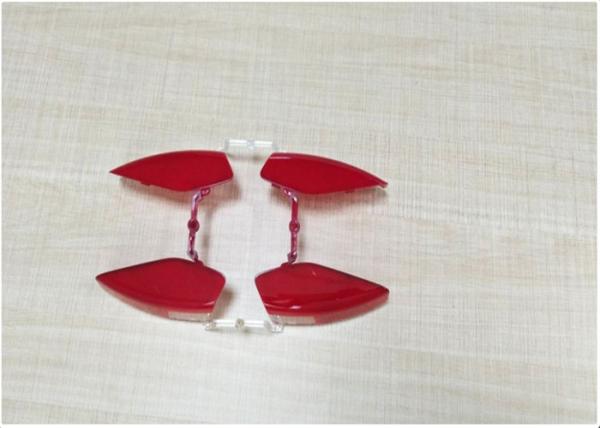 Buy cheap Red Car Lamp Cover Prototype Injection Molding In Automotive Industry 4 Cavities from wholesalers
