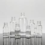 White Fine Ribbed Glass Essential Oil Bottles With Dropper 0.1kg