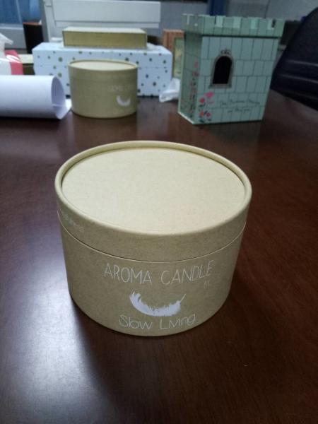 Buy cheap Customized Recyclable Paper Candle Box Round Cardboard Tube Box for Candles Packaging from wholesalers