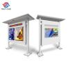 Buy cheap 4G Network Roadside Park outdoor digital signage kiosk 55" By 3 Screens For Information Display from wholesalers