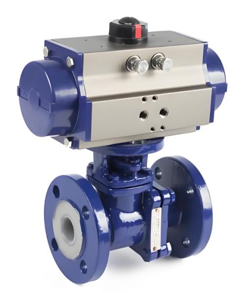 Buy cheap Flanged Fluorine Lined Shut Off Valve Straight Through Structure For Pressure Situations from wholesalers