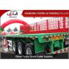 Buy cheap 40 Foot Flatbed Container Trailer FUWA Axle Mechanical Suspension Type from wholesalers