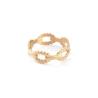 Buy cheap Simple, fashionable, versatile, personalized ring with gold adjustable titanium steel opening ring from wholesalers