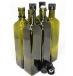 Green Glass Olive Oil Bottles 250ml 500ml 750ml 1000ml Customized Bottle Color