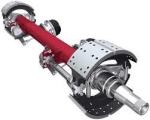 184CM Semi Trailer Axles Hubs 354MM HY 130C Fuwa 13T HY130C