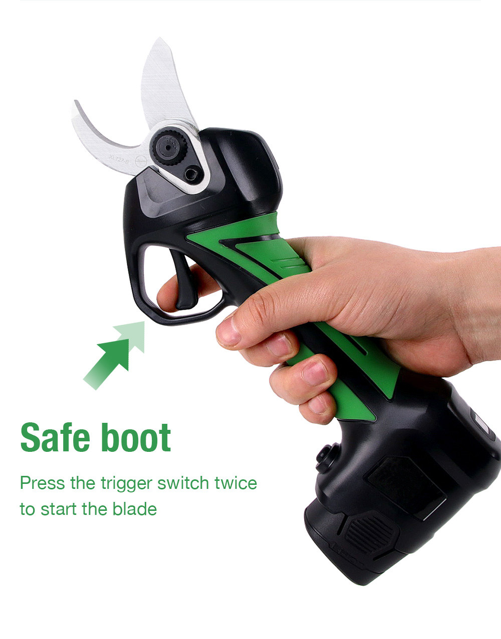 3.2CM Cordless Electric pruning scissors with LED screen cordless pruner