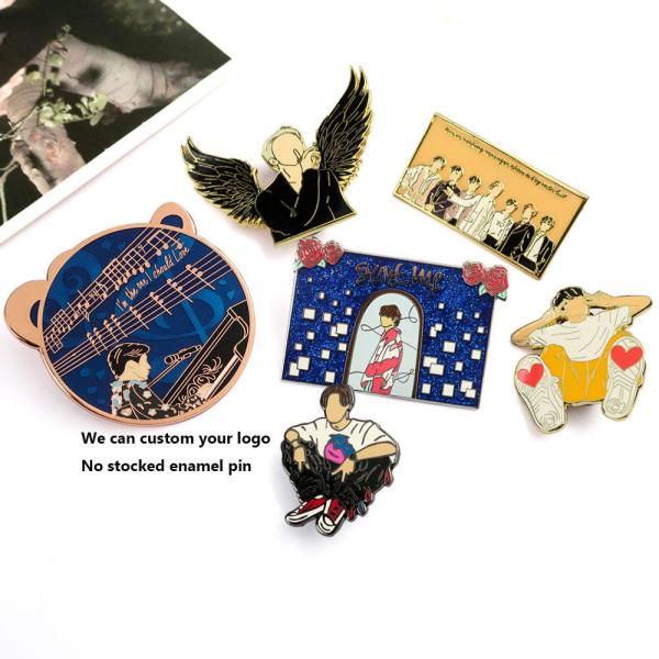 Buy cheap Custom Enamel Pins Badges Metal Idol Korea Kpop Lapel Pins from wholesalers