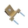 Buy cheap 6mm Powder Coating Sauna Door Hinges Brass Silver Finished Original Color from wholesalers