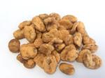 Split Dried Spicy Crispy Broad Beans Size Sieved Yellow Color Coated Seasoning