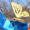 Buy cheap Large Stainless Steel butterfly Sculpture With blue Painted Surface For Outdoor Decoration from wholesalers