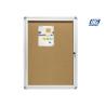 Buy cheap Silver Lockable Cork Show Case,Locakable Single Door Office Notice Board from wholesalers