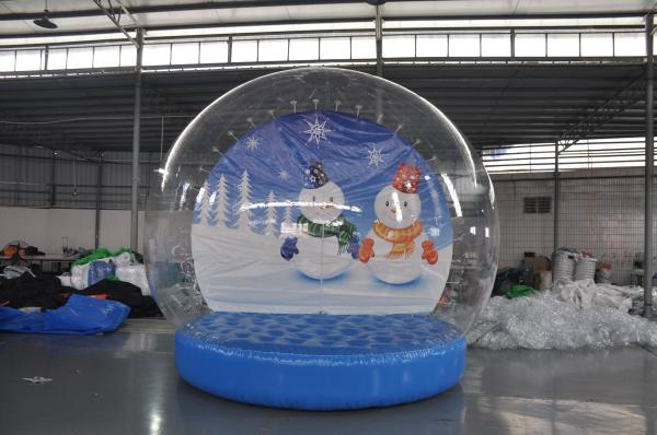 Stock on sale inflatable snow show balls, Christmas snow globe,inflatable