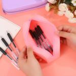Zipper Silicone Pencil Holder BPA Free Great Durability for School Supplies