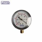 radial 1/4"bsp capsule 63mm low pressure kpa mbar manometer stainless steel
