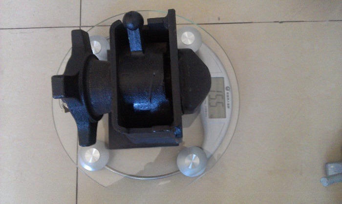 Semi Trailer Double Container Trailer Twistlock Twist Lock Front Pin Lock Trailer Parts Red and Black