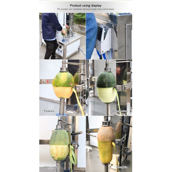 Papaya Taro Fruit And Vegetable Peeler Machine Pumpkin Uniform Thickness