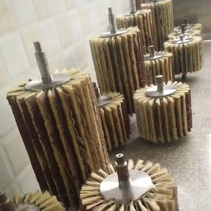 Wooden Furniture Surface Sanding Brushes Sisal Sandpaper Polishing Brush Roller
