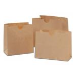 Brown Paper Food Bags / Kraft Paper Snack Sacks Gusseted Type Grease Resistant