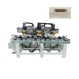 China WPC Door Frame Cutting Machine Lock Tongue Hole Milling Drilling Manufacturing on sale