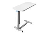 Movable Plastic Medical Overbed Table With Height Ajustable For Hospital Patient