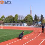 Non-Slip Rubber Track Surface for Rainy Climate Conditions