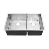 Buy cheap 32 Inch Drop In Undermount Stainless Steel Kitchen Sink With Double Bowl from wholesalers