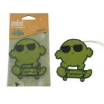 Hanging Shaped Green Promotional REACH Paper Car Air Freshener