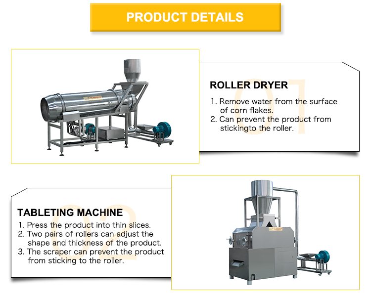 3000 KG Industrial Crispy Puffed Corn Chips Snacks Making Machine for Food Plant