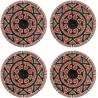 Buy cheap CM-008 Natural Rubber Round Coasters Cloth Mat Drink Mats Coasterrug from wholesalers