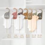 Double Sided Newborn Baby Cloth Divider Card 24 Month Bedroom Closet Divider