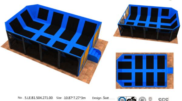 Buy cheap 79M2 Popular Indoor Trampoline Designed By Chinese Supplier/ Gym Fitness Indoor Trampoline Equipment from wholesalers