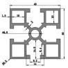 Buy cheap Silvery Anodized Aluminum Extrusion Profiles T Slot Aluminum Profile For Production Line from wholesalers